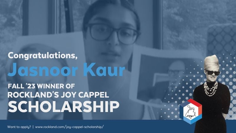 Jasnoor Kaur wins the Fall 2023 Joy Cappel Scholarship